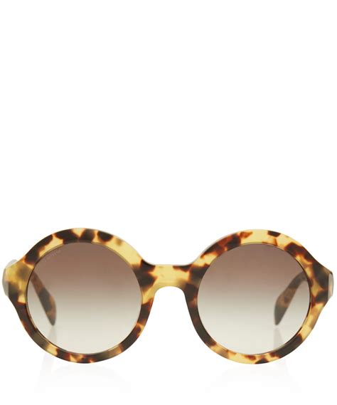 prada tortoise shell round frame sunglasses|prada tortoise shell eyeglasses.